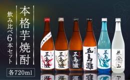 【ふるさと納税】【6種類の本格芋焼酎が楽しめる！】 飲み比べ 6本セット 各720ml×1本 酒 お酒 焼酎 芋焼酎 芋 いも 五島灘 【五島灘酒