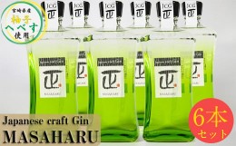 【ふるさと納税】Japanese craft Gin MASAHARU　ジン6本＜8-7＞