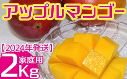 【ふるさと納税】【2024年発送】　ご家庭で美味しく！アップルマンゴー2Kg【つは農園】