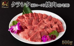 【ふるさと納税】もとぶ牛クラシタ（肩ロース）焼肉(自宅用)500g