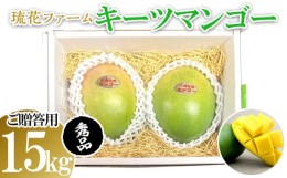 【ふるさと納税】【2024年発送先行予約】沖縄県【琉花ファーム】キーツマンゴー　秀品1.5kg　（ご贈答用）