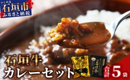 【ふるさと納税】【ご当地ビーフカレー食べ比べセット】JA石垣牛カレー200g×2箱＆石垣島和牛ビーフカレー 160g×3袋【合計880g】お土産