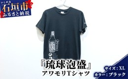 【ふるさと納税】アワモリTシャツ【カラー:ブラック】【サイズ:XLサイズ】KB-137