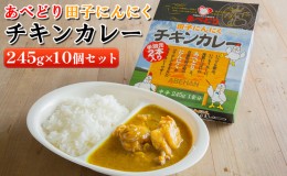 【ふるさと納税】あべどり 田子にんにくチキンカレー 245g×10個セット