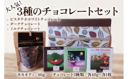 【ふるさと納税】[チョコレート専門店 CHOCO FOREST] 人気の3種 ダーク・ミルク・ピスタチオホワイトチョコレート｜スイーツ デザート 菓