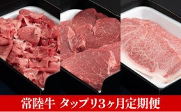 【ふるさと納税】【定期便】常陸牛 たっぷりセット 3ヶ月連続  定期便 お肉 牛肉 