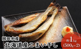 【ふるさと納税】北海道産こまい干し 約1kg(500g×2) 化粧箱入 氷下魚 干し魚 おかず おつまみ 揚げ物