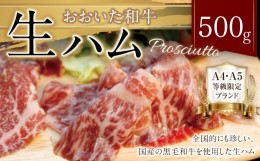 【ふるさと納税】091-832 おおいた 和牛 生ハム 500g 大分県産 国産 黒毛和牛 お肉 牛肉