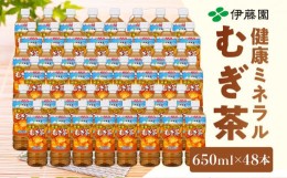 【ふるさと納税】伊藤園 健康ミネラル麦茶 650ml × 24本 2ケース 【 お茶 麦茶 むぎ茶 ドリンク ドリンクお茶 ペットボトル ペットボト