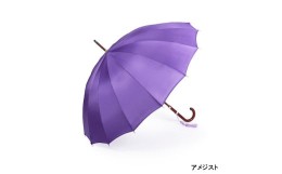 【ふるさと納税】【前原光榮商店】婦人用雨傘 トラッドクラシコ〈手元：楓〉名入れ可 (カラー：アメジスト)