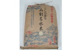 【ふるさと納税】 新米予約 令和6年度産 若狭のコシヒカリ 瓜割名水 米5キロ