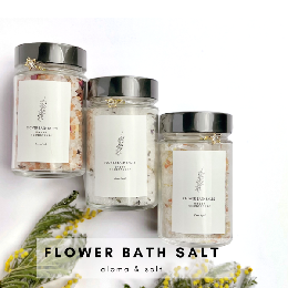 【ふるさと納税】FLOWER　BATH　SALT（ラベンダー） / バスソルト　癒し　デトックス　春の柚　0929