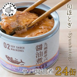 【ふるさと納税】【C3-013】缶詰工場直送　伝統のさば缶「旬ほとぎ」醤油煮24缶