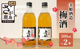 【ふるさと納税】幸姫酒造 梅酒 500ml 2本　B-578