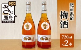 【ふるさと納税】肥前浜宿 梅酒 720ml 2本　B-579