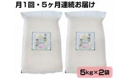 【ふるさと納税】No.093 【10kg・5ヶ月連続お届け】行田のお米　忍城献上米［むかさ商店］ ／ 精米 白米 定期便 埼玉県