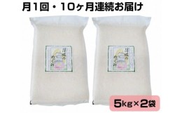 【ふるさと納税】No.111 【10kg・10ヶ月連続お届け】行田のお米　忍城献上米［むかさ商店］ ／ 精米 白米 定期便 埼玉県