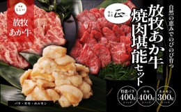 【ふるさと納税】阿蘇うぶやま村の放牧あか牛焼肉堪能セット