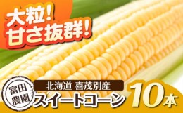 【ふるさと納税】2024年分予約開始！こだわり農家の 喜茂別産スイートコーン【富田農園】