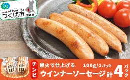 【ふるさと納税】炭火で仕上げる　チンピ(陳皮ふくれみかん入り)ウインナーソーセージ(100g×4パック)離島沖縄不可【 豚肉 豚 ぶた肉 ソ