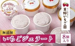 【ふるさと納税】いちご農家が作った「いちごのジェラート」8個セット