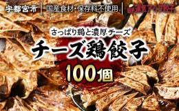 【ふるさと納税】宇都宮餃子 チーズ鶏餃子 100個 保存料不使用【 餃子 ぎょうざ 冷凍餃子 冷凍食品 惣菜 栃木県 宇都宮市 】※配送不可地