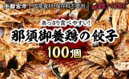 【ふるさと納税】宇都宮餃子 那須御養鶏の餃子 100個 保存料不使用【 餃子 ぎょうざ 冷凍餃子 冷凍食品 惣菜 栃木県 宇都宮市 】※配送不