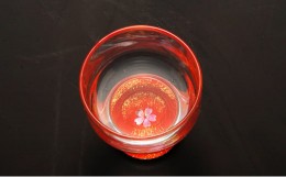 【ふるさと納税】杯　金桜（貝入）朱[?5616-1165]