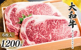 【ふるさと納税】奈良県産黒毛和牛 大和牛サーロインステーキ(200gx6)  | 肉 にく ニク 牛肉 黒毛和牛 和牛 大和牛  ステーキ  国産牛 奈