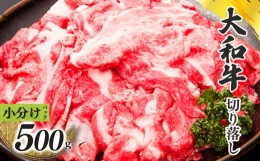 【ふるさと納税】奈良県産黒毛和牛 大和牛 切り落し 500g(250gx2)  | 肉 にく ニク 牛肉 黒毛和牛 和牛 大和牛  切り落とし 国産牛 奈良