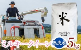 【ふるさと納税】数量限定 【令和6年産先行予約】 山形県庄内産 小池半左衛門のお米 ミルキークイーン 無洗米 5kg (5kg×1袋)