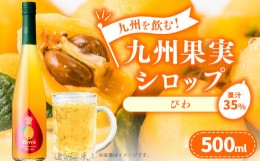 【ふるさと納税】九州を飲む！九州果実 シロップ びわ 500ml 1本 約25杯分 フルーツ 果物 ジュース