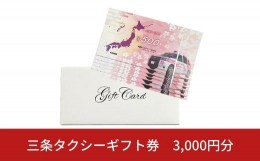 【ふるさと納税】三条タクシーギフト券 3,000円分【010S130】