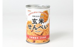 【ふるさと納税】Befco栗山米菓 玄米せんべい保存缶 6缶入【 防災 備蓄 保存食 アウトドア せんべい 玄米 栗山米菓 缶詰 長期保存 J57 】