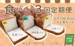 【ふるさと納税】22-356．【3回定期便】sakura ville 食パン3回定期便