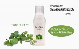 【ふるさと納税】ルシェーヌ あわの石けん ミントの香り 200ml 泡洗顔