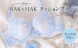 【ふるさと納税】【E75】BAK&HAK クッションブラ サックスブルー