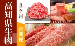 【ふるさと納税】お肉の定期便　高知県牛肉祭り　(3か月)