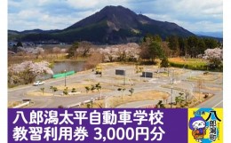 【ふるさと納税】八郎潟太平自動車学校教習利用券（3,000円分）