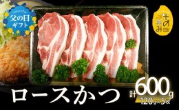 【ふるさと納税】【父の日ギフト】米の恵み ロースかつ 約120g×5枚 ≪6月16日お届け≫ ロースかつ 国産 国産豚 ブランド豚 豚肉 大分市 