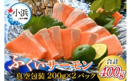 【ふるさと納税】国産　ふくいサーモン 200g×2パック 合計400g