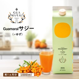 【ふるさと納税】サジージュース+ゆず 1000ml×1本 サジー シーベリー 沙棘 グアマラル 健康ドリンク 健康 美容 栄養 果汁 鉄分補給 栄養