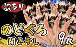 【ふるさと納税】のどぐろ 高級魚 開き 干し 訳あり 下関 9尾 小サイズ