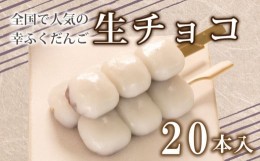 【ふるさと納税】だんご 団子 生チョコ 20本 セット 大容量 冷凍 スイーツ 和 菓子 生菓子 お菓子 お茶 おやつ チョコ