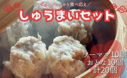 【ふるさと納税】＼ぎゅっとしっかり食べ応え／しゅうまい（ノーマル10個・おとな10個）計20個