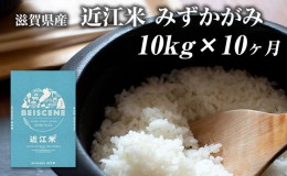 【ふるさと納税】令和5年産　滋賀県豊郷町産　近江米 みずかがみ　10kg×10ヶ月