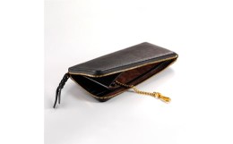 【ふるさと納税】【豊岡財布】anti-mode style OLIVE Long Wallet(AW600）ブラック