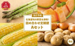 【ふるさと納税】北海道旬の野菜を満喫！詰め合わせ定期便Aセット(4回)_02067