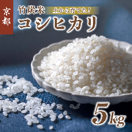 【ふるさと納税】特別栽培米 竹炭米 白米 コシヒカリ 5kg 数量限定 精米 お米 米 ごはん 京都 舞鶴 農家直送 新鮮 精米したて 節減農薬 