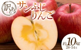 【ふるさと納税】【2024年発送 先行予約】訳あり サンふじりんご 約10kg 28〜54玉 FSY-0695